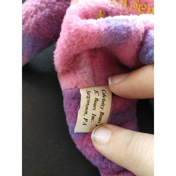 CELEBRITY BEAR Star #64 CHRISTINA AGUILERA "Born A Star" Genie TEDDY Plush BEANS - Picture 5 of 5